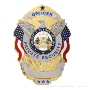 Officer Metal Rare Collectible Coins Badges, Lacquered Colors, Matt Gold &amp; Nickel Plated